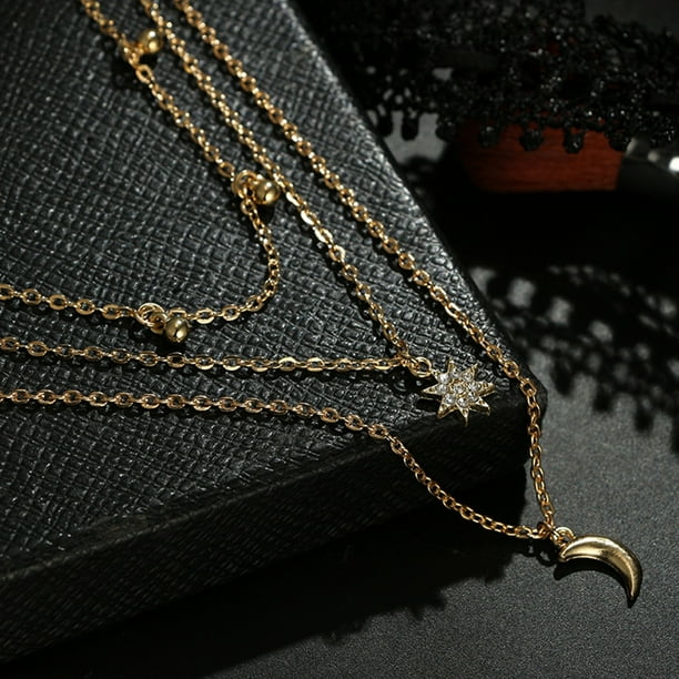 Fashion Women Multilayer Clavicle Necklace Pendant Charm Choker Chain Jewelry Fashion Women Multilayer Clavicle Necklace Pendant Charm Choker Chain Jewelry